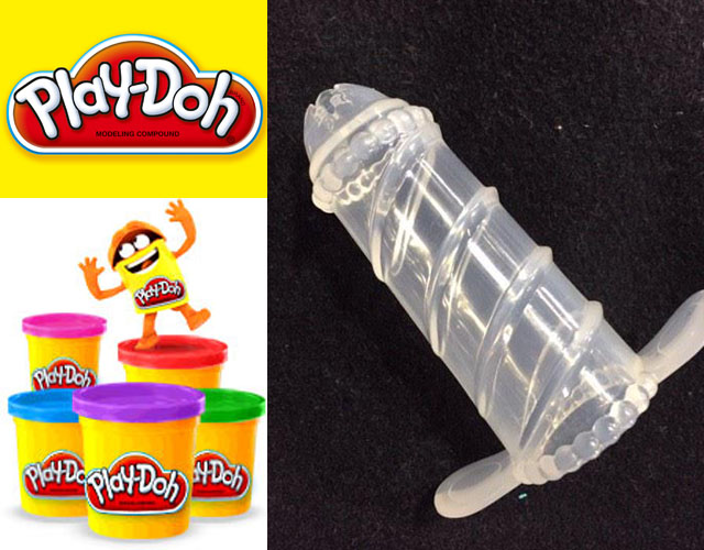 El juguete de PlayDoh con forma de dildo