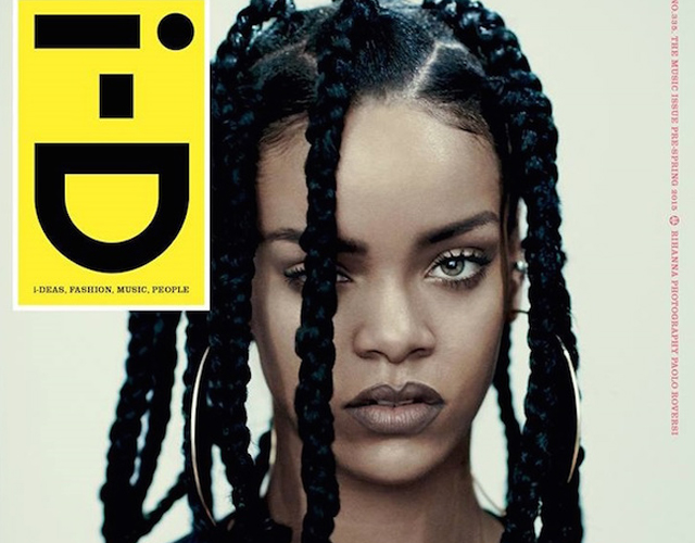 Rihanna, de cabeza a los 90 en la portada de 'i-D'