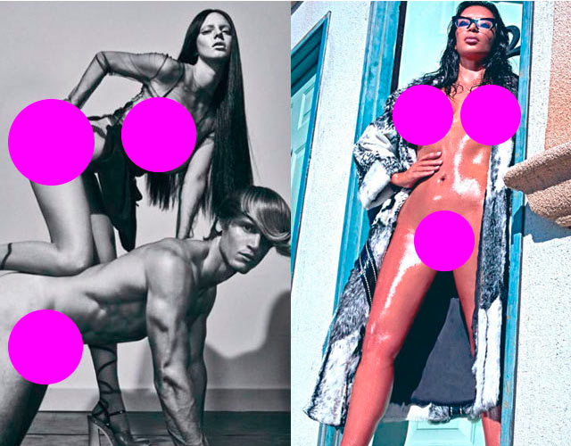 Kim Kardashian y Kendall Jenner, desnudas en Love Magazine