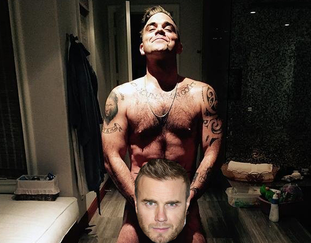 Robbie Williams, desnudo en su cumpleaños