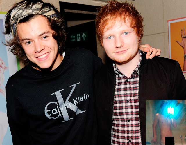 Ed Sheeran: "Harry Styles filtró su propia foto desnudo, y no la tiene pequeña"