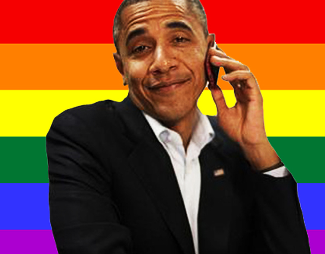 El Presidente Obama bromea sobre la homofobia en Indiana