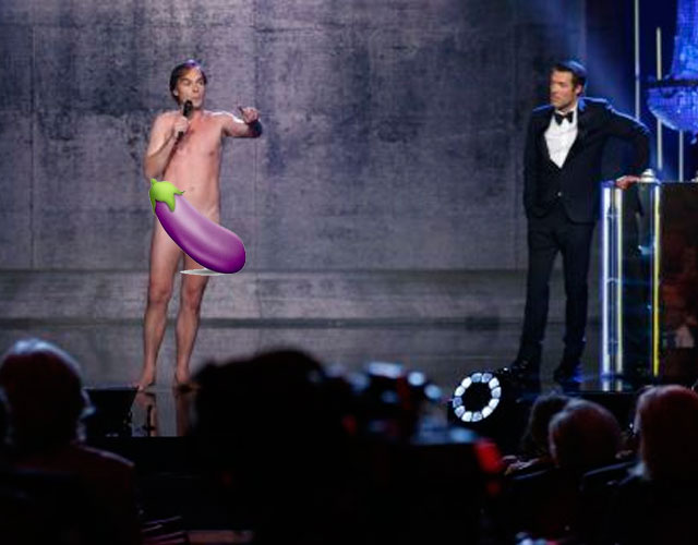El actor Sébastian Thiéry desnudo integral en los Premios Molière