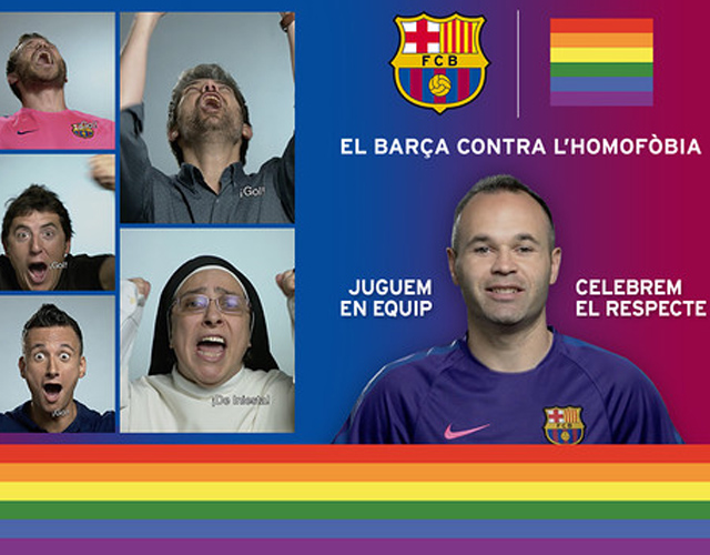 El FC Barcelona firma un compromiso contra la homofobia