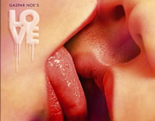 Un pene erecto en el cartel de la película 'LOVE'