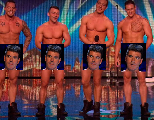 5 strippers desnudos revolucionan 'Britain's Got Talent'
