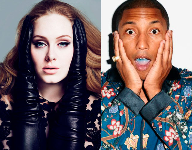 Adele y Pharrell trabajan juntos en su nuevo disco