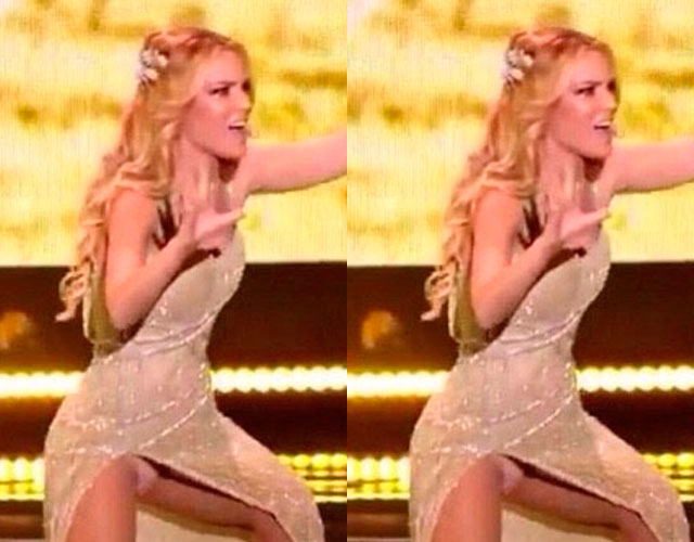 Edurne revela que cantó en Eurovisión con dos bragas para que no se le viera nada