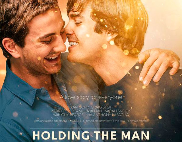 Holding the man