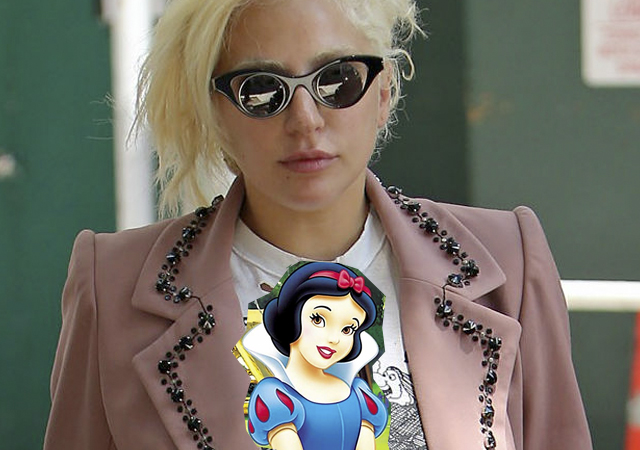 La camiseta porno de Lady Gaga y los siete enanitos