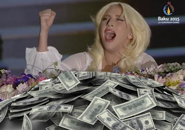 Lady Gaga cobró una millonada por actuar en los Eurogames en Baku