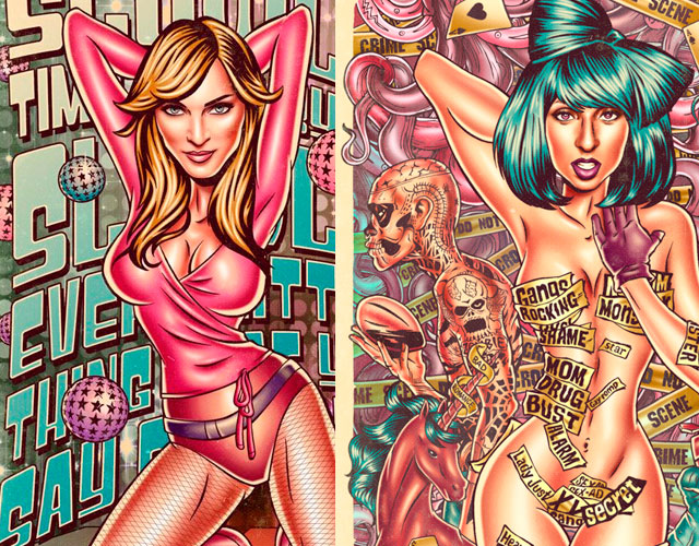 Madonna, Lady Gaga, Katy Perry, Rihanna y otras divas según el ilustrador Renato Cunha