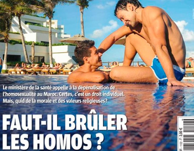 "¿Hay que quemar a los homosexuales?", titular en la portada de una revista