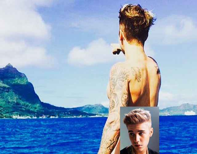 Justin Bieber desnudo culo borrado