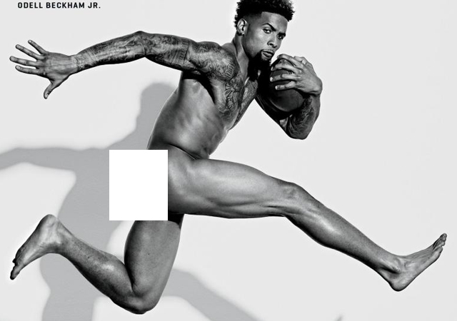 El jugador de rugby Odell Beckham Jr. desnudo para 'ESPN'