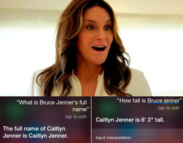 Siri te corrige si llamas Bruce a Caitlyn Jenner