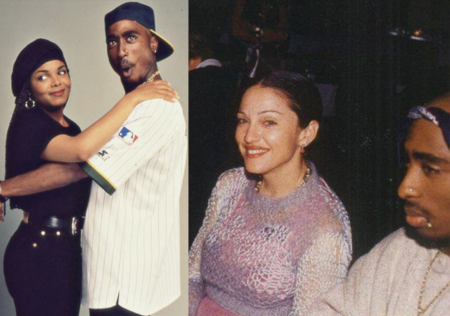 Todo sobre el triángulo amoroso entre Madonna, Janet Jackson y Tupac Shakur