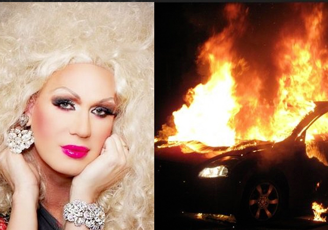 Una travesti en Miami, heroína al rescatar a un hombre de un coche en llamas