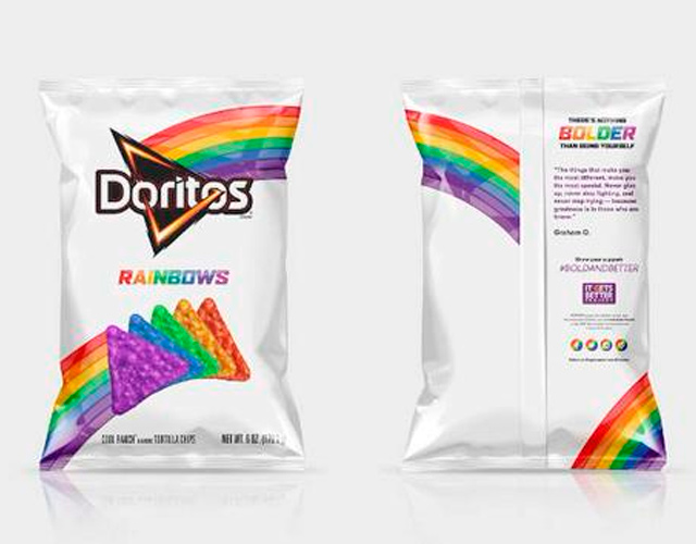 Doritos arcoíris para apoyar al colectivo LGBT