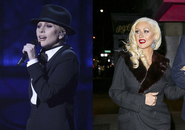 Lady Gaga y Christina Aguilera cantan 'New York New York' el mismo día