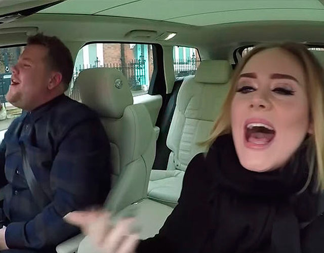 Adele canta 'Wannabe' de Spice Girls en 'Carpool Karaoke' con James Corden