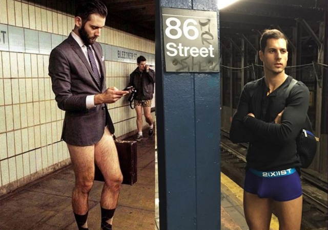 Vuelve el día sin pantalones al metro de Nueva York