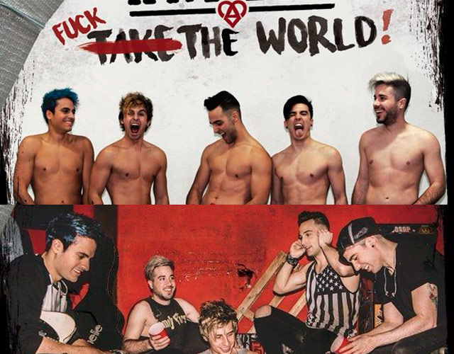 La boyband Amelie se desnuda en la portada de 'Take The World'