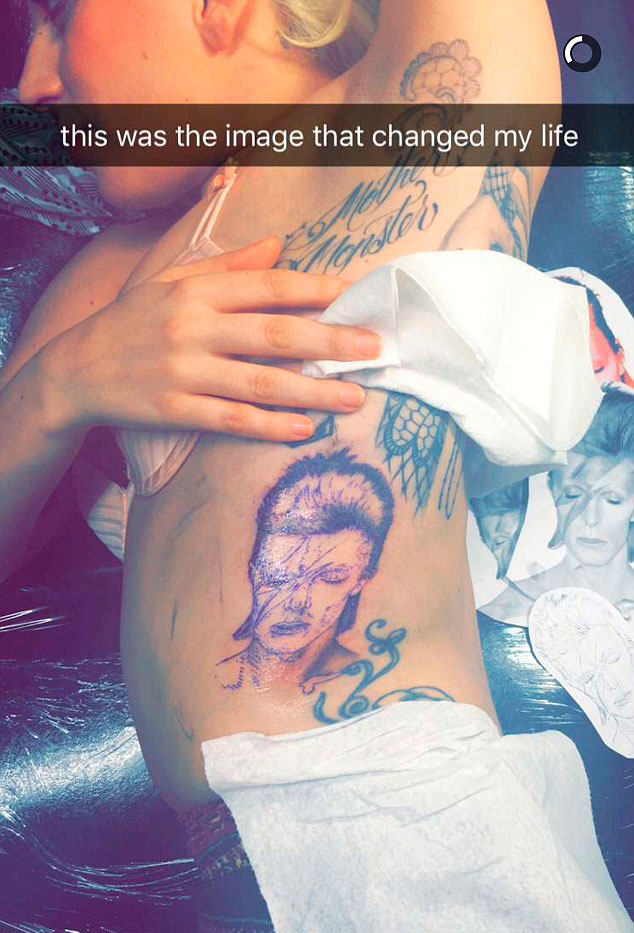 Lady Gaga David Bowie tatuaje
