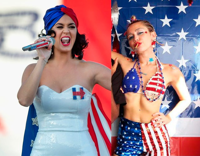 Miley Cyrus habla de Donald Trump y Katy Perry de Hillary Clinton