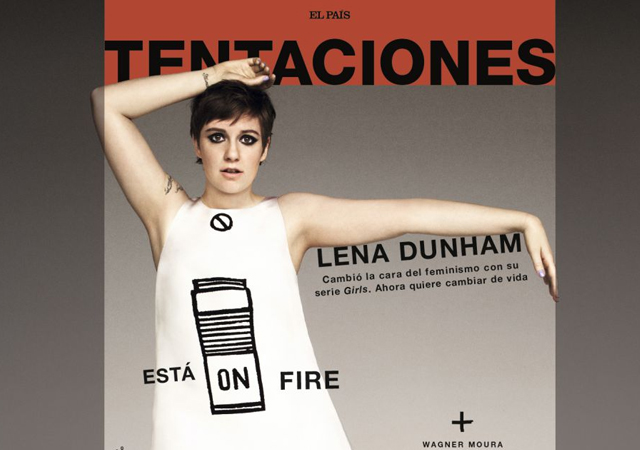 Lena Dunham critica a 'El País' por el Photoshop a su foto y sale escaldada