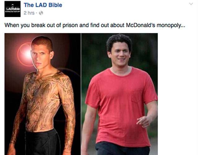 El actor gay Wentworth Miller, al borde del suicidio por un meme