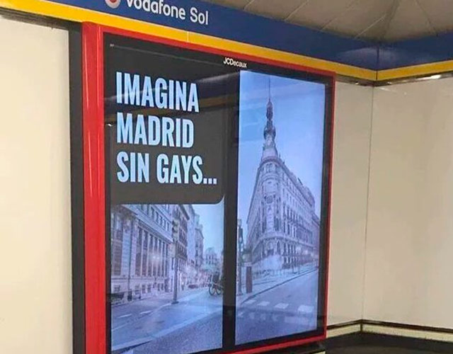 "Imagina Madrid sin gays", polémica campaña en el Metro de Madrid