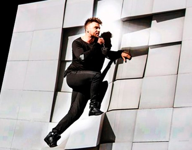 La caída de Sergey Lazarev (Rusia) en los ensayos de Eurovisión 2016