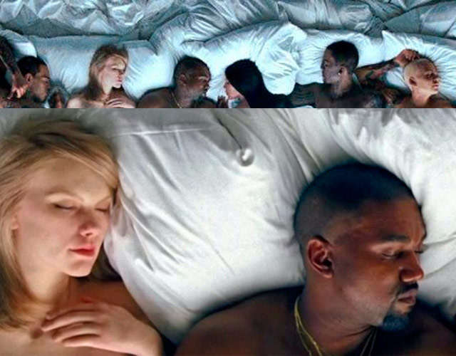 Orgía de famosos desnudos en el vídeo de 'Famous' de Kanye West