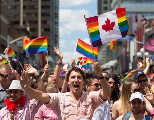 Así vivió el Orgullo LGBT Justin Trudeau, primer ministro de Canadá