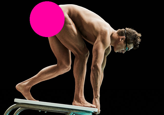 El nadador olímpico Nathan Adrian desnudo