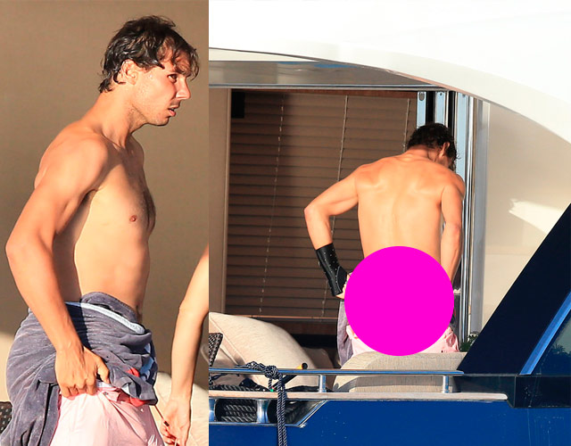 Rafa Nadal desnudo culo barco 