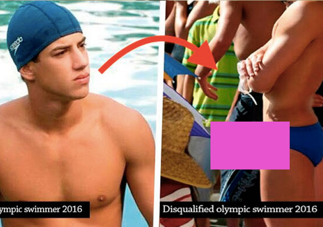 Descalifican a un nadador en Rio por presumir de pene grande