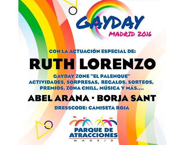 Primer GayDay en España en el Parque de Atracciones de Madrid con Ruth Lorenzo