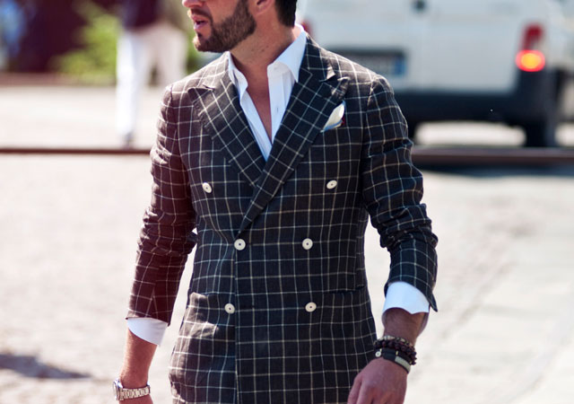 ¿Cómo lucir correctamente una americana de cuadros?