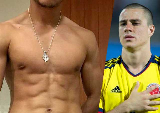 El futbolistas colombiano Andrés Correa, pillado desnudo