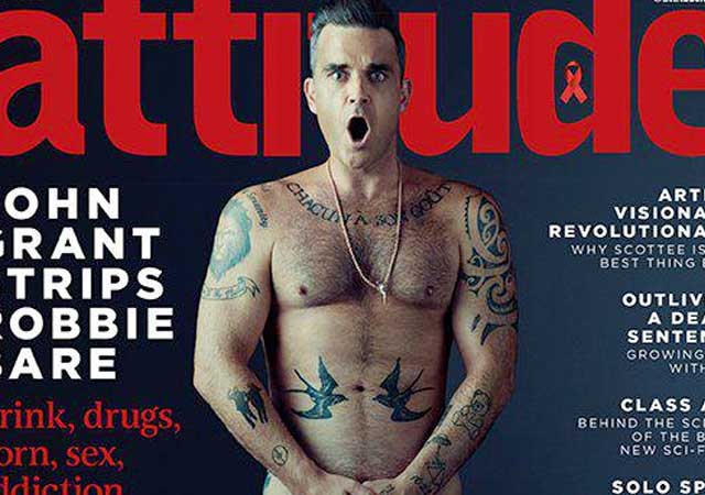 Robbie Williams desnudo promocionando nuevo disco, 'The Heavy Entertainment Show'