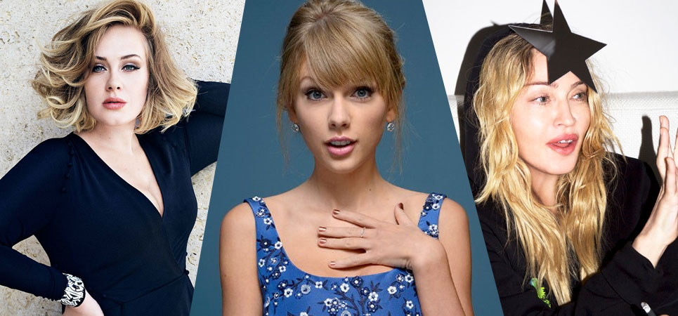 Taylor Swift, Adele y Madonna, las más ricas de 2016