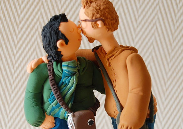 6 ideas de muñecos de novios para una tarta de boda gay