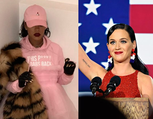 Rihanna y Katy Perry, entre las divas de la Women's March contra Trumpo