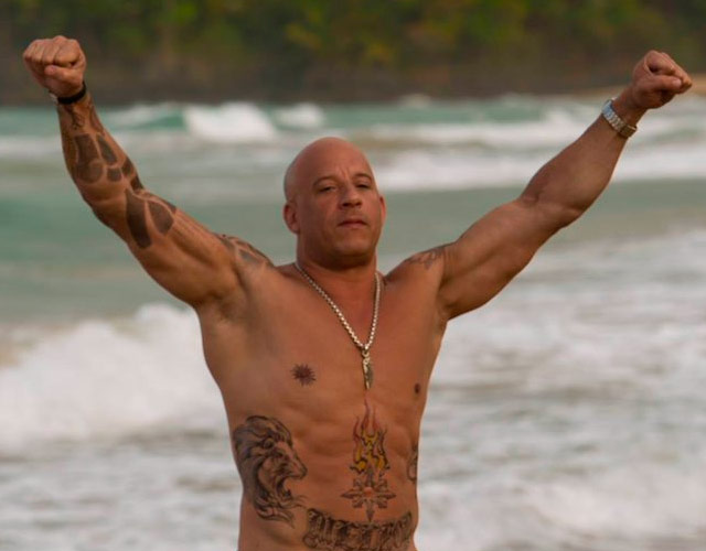 El cuerpazo de Vin Diesel desnudo en Twitter