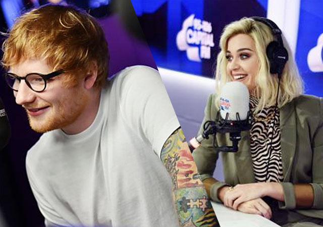 Katy Perry se mete con Ed Sheeran por quitarle el número 1