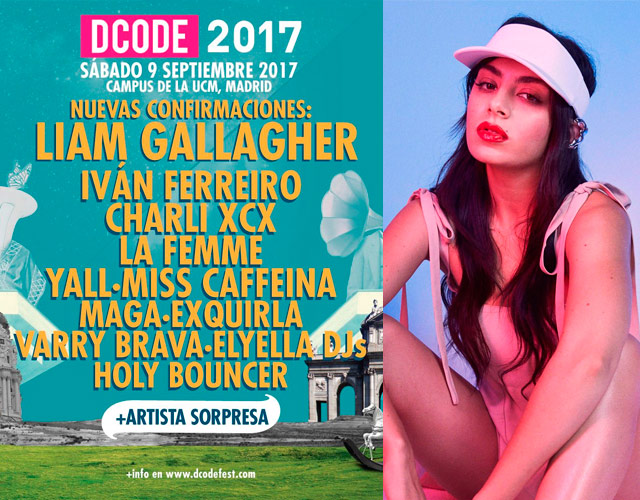 Charli XCX, entre los nuevos artistas confirmados en DCODE 2017