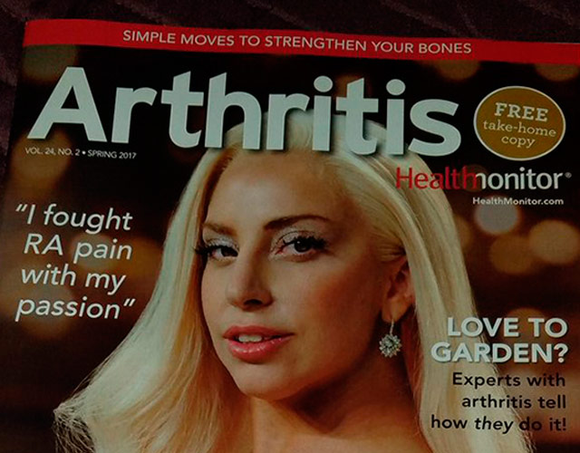 Lady Gaga, portada de la revista Artritis