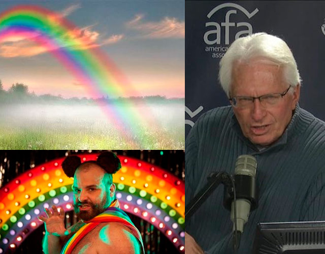 Un homófobo asegura que los gays "le han robado el arcoíris a Dios"